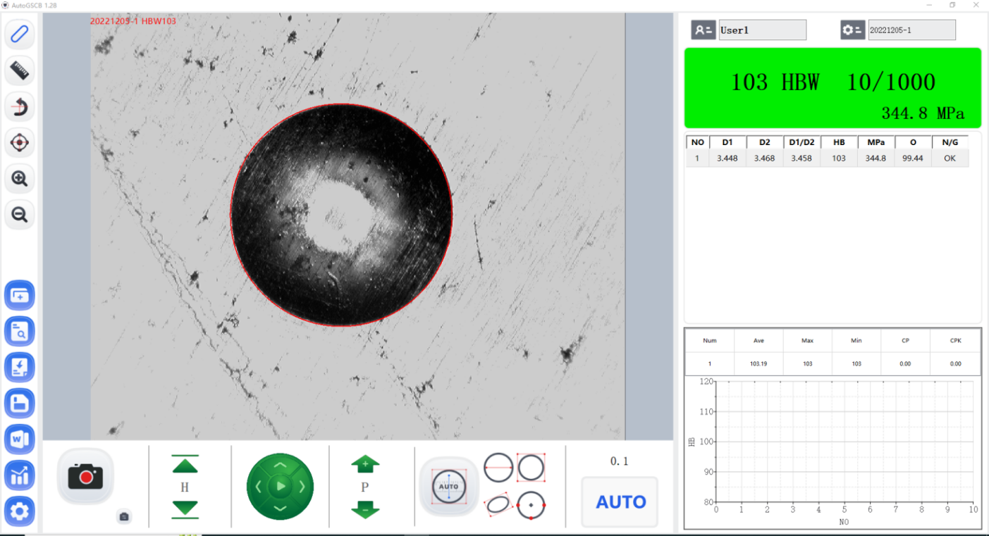 布氏硬度压痕测量